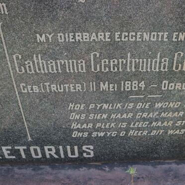 PRETORIUS Herman Sigismundes 1880-1951 &amp; Catharina Geertruida Claris TRUTER 1884-1944