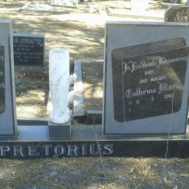 PRETORIUS Frederik Johannes 1936-1994 &amp; Cathrina Maria 1942- 