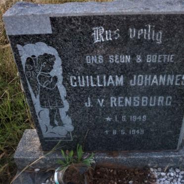 RENSBURG Guilliam Johannes, J. v. 1949-1949