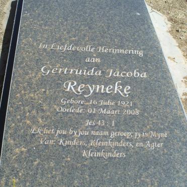 REYNEKE Gertruida Jacoba 1921-2008