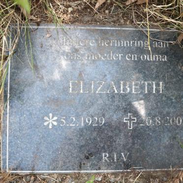 SMITH Elizabeth nee VAN BURICK 1929-2002