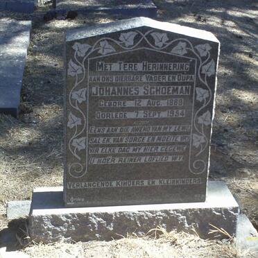 SCHOEMAN Johannes 1889-1954