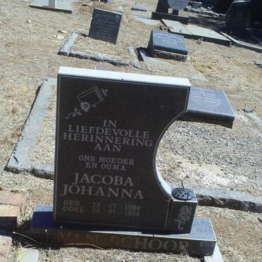 SCHOOR Jacoba Johanna, van 1904-1998