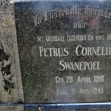 SWANEPOEL Petrus Cornelius 1916-1945