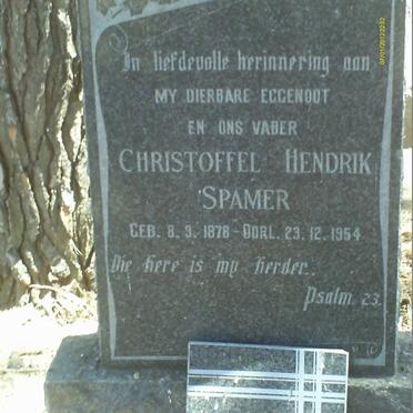 SPAMER Christoffel Hendrik 1878-1954