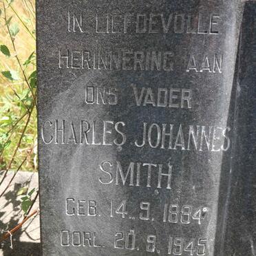 SMITH Charles Johannes 1884-1945