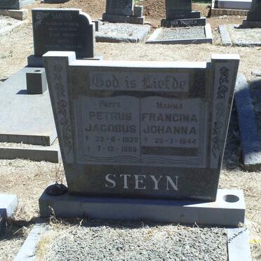 STEYN Petrus Jacobus 1939-1989 &amp; Francina Johanna 1944-