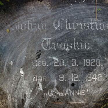 TROSKIE Johan Christiaan 1928-1942
