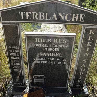 TERBLANCHE Samuel 1989-2009