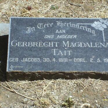 TAIT Gerbrecht Magdalena nee JACOBS 1881-1955