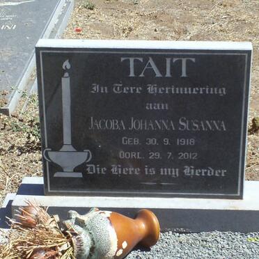 TAIT Jacoba Johanna Susanna 1918-2012