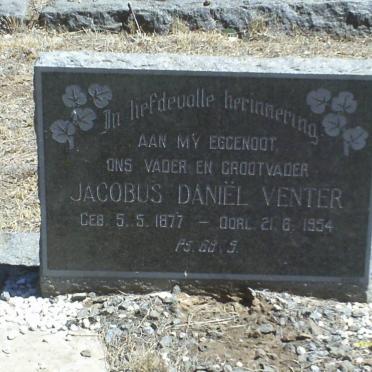 VENTER Jacobus Daniël 1877-1954