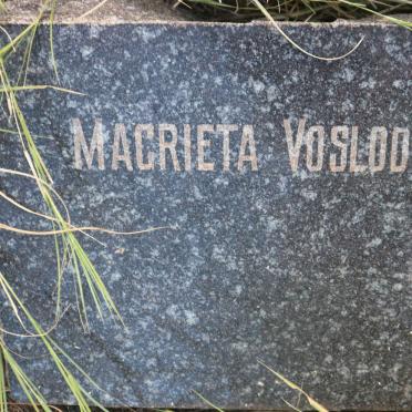 VOSLOO Magrietha
