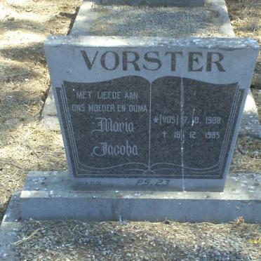 VORSTER Maria Jacoba 1908-1985