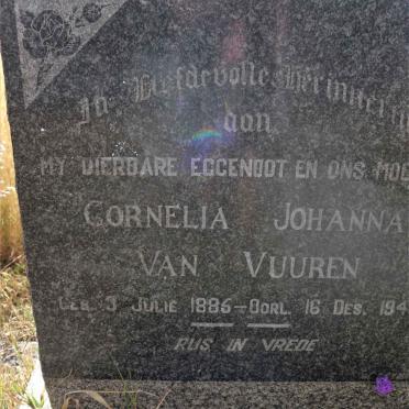 VUUREN Cornelia Johanna, van 1885-194?