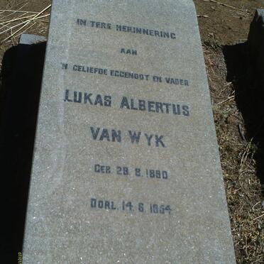 WYK Lukas Albertus, van 1890-1954