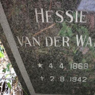 WALT Hessie, van der 1868-1942