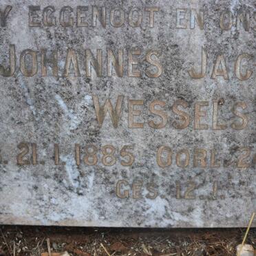 WESSELS Johannes Jacobus 1885-1948