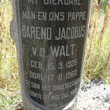 WALT Barend Jacobus, v.d. 1926-1960