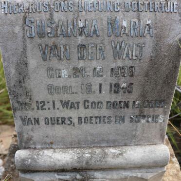 WALT Susanna Maria, van der 1939-1945