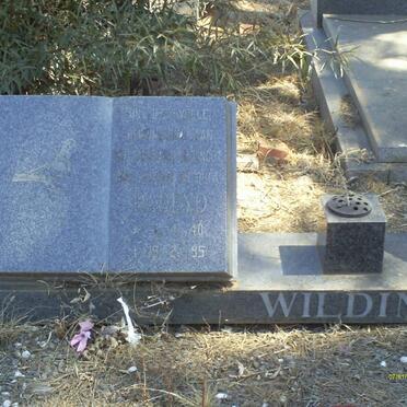 WILDING Barend 1940-1995 &amp; Anna 1943- 