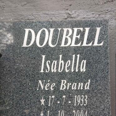DOUBELL Isabella nee BRAND 1933-2004