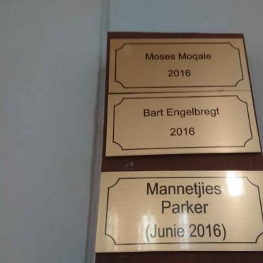 MOQALE Moses -2016 :: ENGELBRECHT Bart -2016 :: PARKER Mannetjies -2016