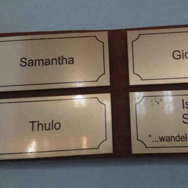 SEATE Israel :: ? Samantha :: ? Gideon :: ? Thulo
