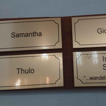 SEATE Israel :: ? Samantha :: ? Gideon :: ? Thulo