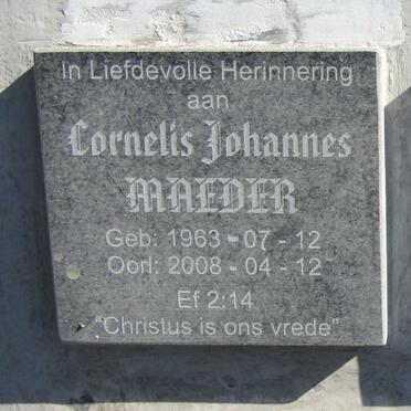 MEADER Cornelis Johannes 1963-2008