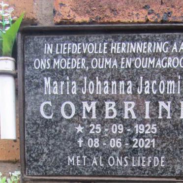 COMBRINK Maria Johanna Jacomina 1925-2021