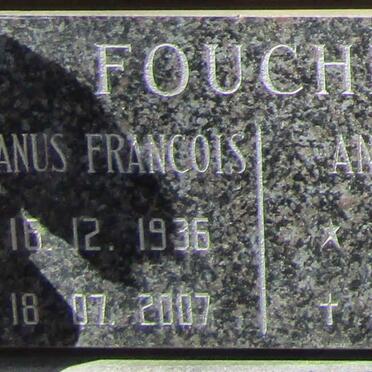 FOUCHE Stephanus Francois 1936-2007 &amp; Anna Sophie 1941-2008