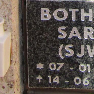 BOTHMA S.J.W. 1924-2014