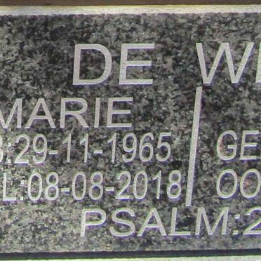 WET Marie, de 1965-2018 :: WET Lindie, de 1969-
