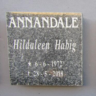 ANNANDALE Hildaleen Habig 1972-2018