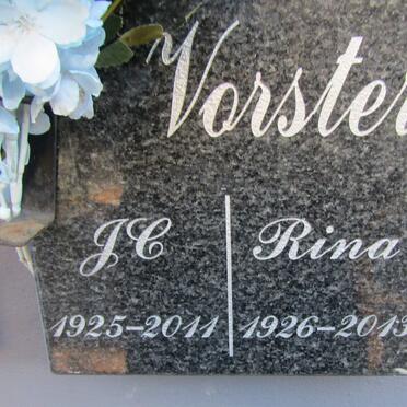 VORSTER J.C. 1925-2011 &amp; Rina 1926-2013