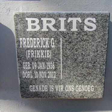BRITS Frederick G. 1936-2012