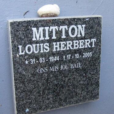 MITTON Louis Herbert 1944-2005