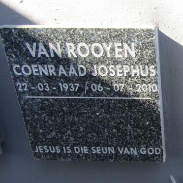 ROOYEN Coenraad Josephus, van 1937-2010