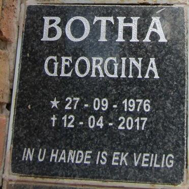 BOTHA Georgina 1976-2017