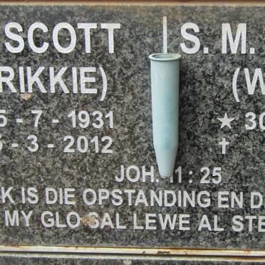 SCOTT F.P. 1931-2012 & S.M.J. 1932-