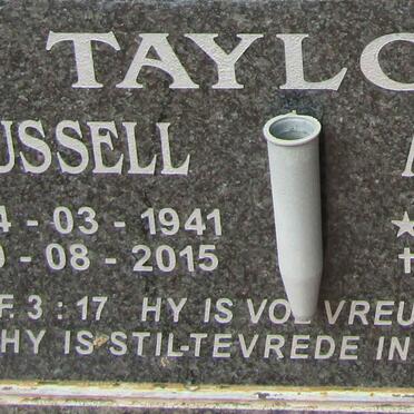 TAYLOR Russel 1941-2015 & Annatjie 1940 -
