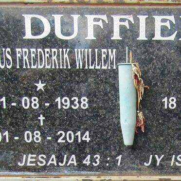 DUFFIELD Jacobus Frederik Willem 1948-2014 & Maria 1940-