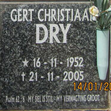 DRY Gert Christiaan 1952-2005