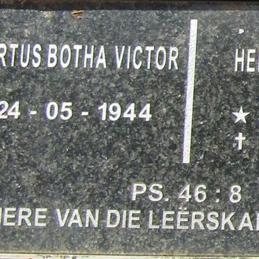 VICTOR Albertus Botha 1944- & Henrihetta 1944 -