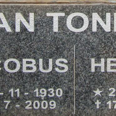 TONDER Jacobus, van 1930-2009 & Hester 1934-2020