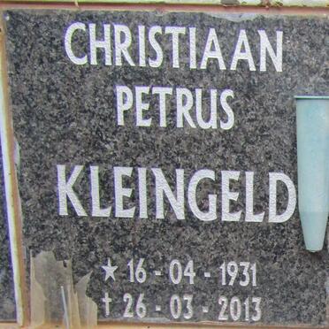 KLEINGELD Christiaan Petrus 1931-2013