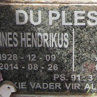 PLESSIS Johannes Hendrikus, du 1928-2014 & Anna Sophia 1927-2016