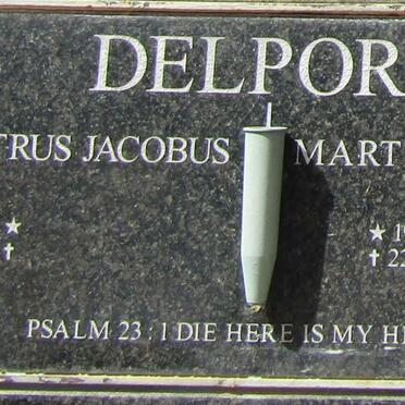 DELPORT Petrus Jacobus & Martha Louisa 1939-2010