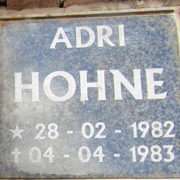 HOHNE Adri 1982-1983
